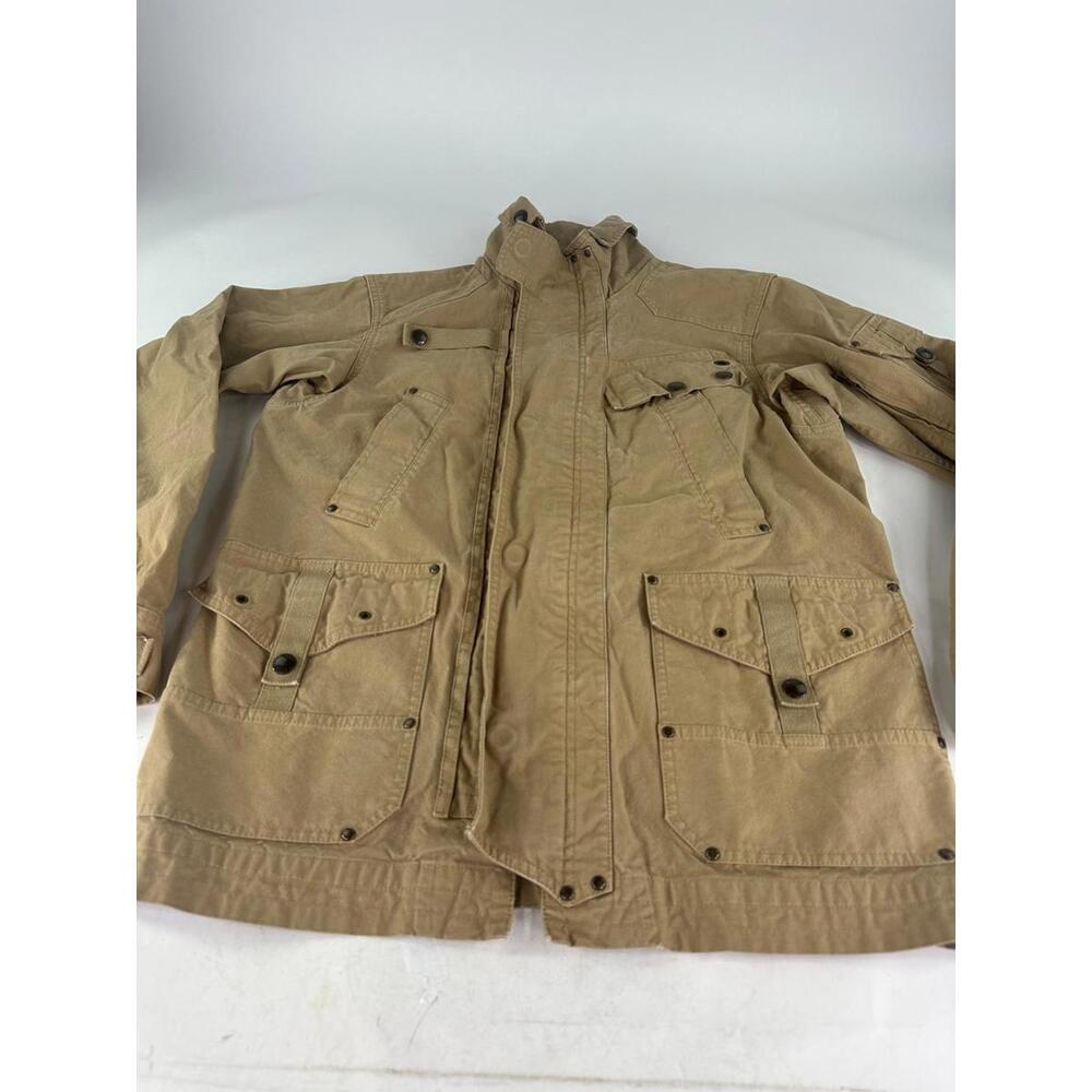 Vintage 90s Polo Ralph Lauren Military Safari Jacket Size M Beige WW2 Pockets - Picture 11 of 15